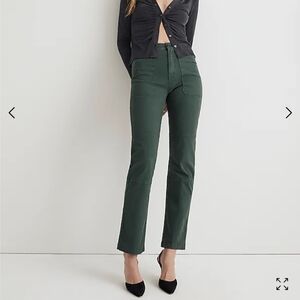 Madewell The '90s Straight Utility Pant in Garment-Dyed Canvas